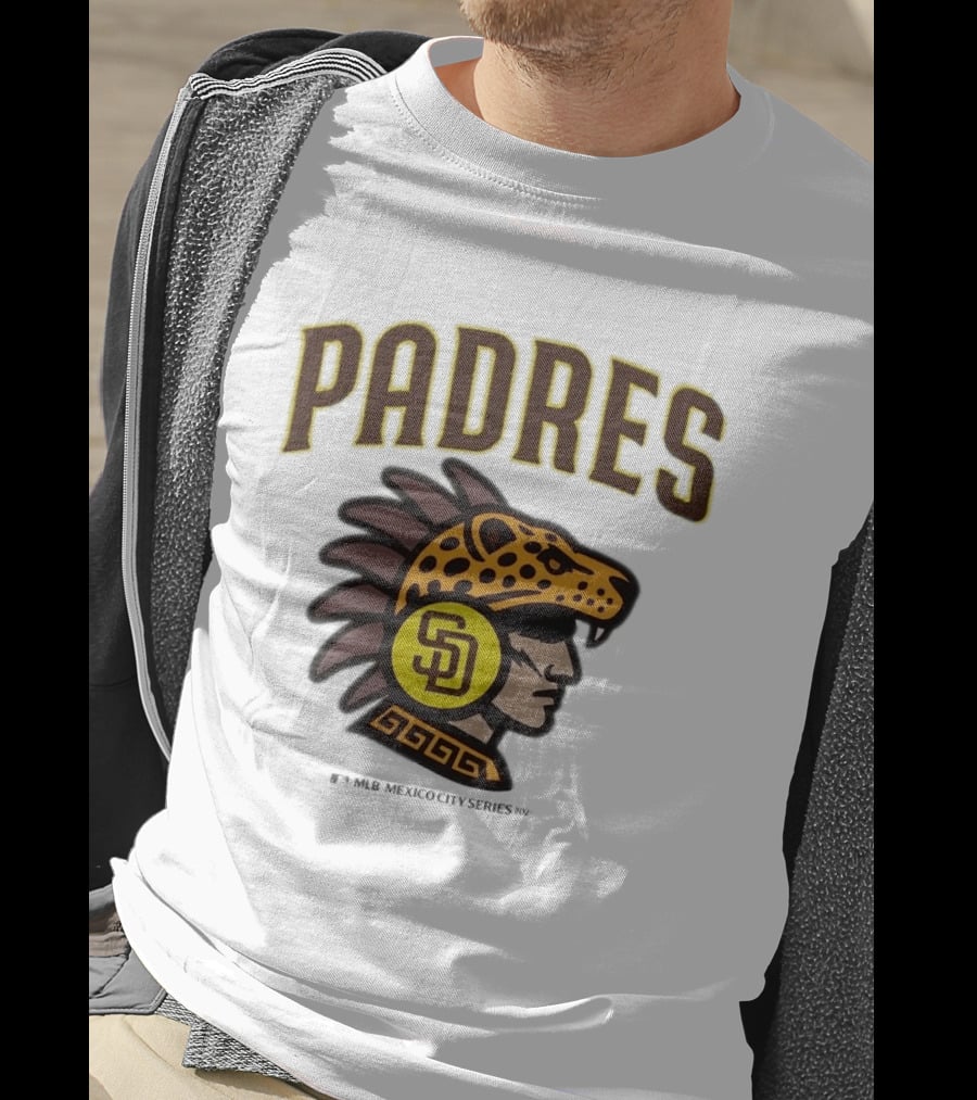 San Diego Padres MLB Mexico City Series 2026 Aztec Jaguar Warrior T-Shirt