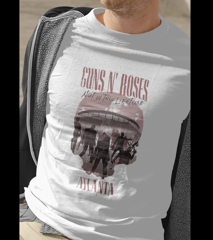 Guns N' Roses Not In This Lifetime Skull Atlanta T-Shirt