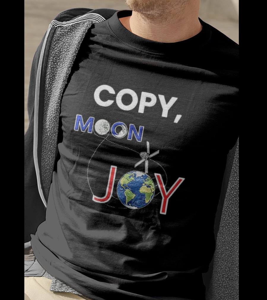 Copy Moon Joy Earth Astronaut Artemis II T-Shirt