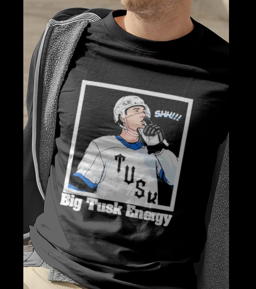 Big Tusk Energy Sip Hockey Tusk Player T-Shirt