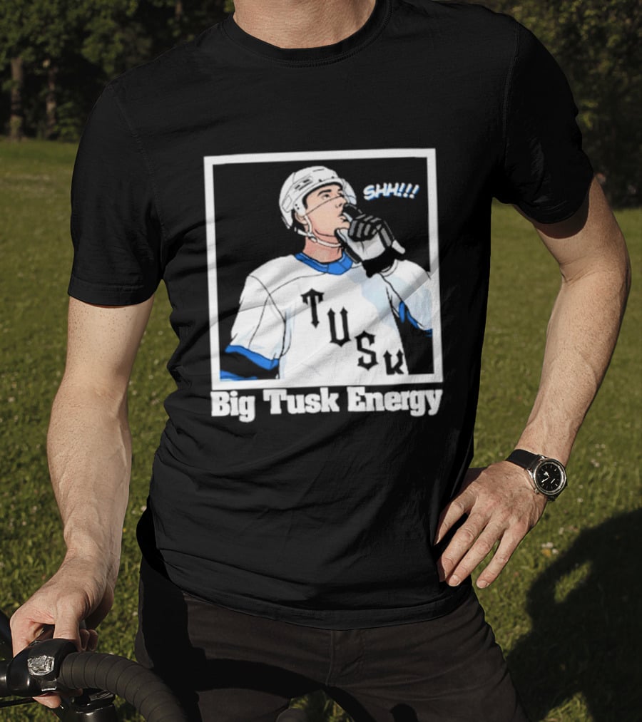Big Tusk Energy Sip Hockey Tusk Player T-Shirt