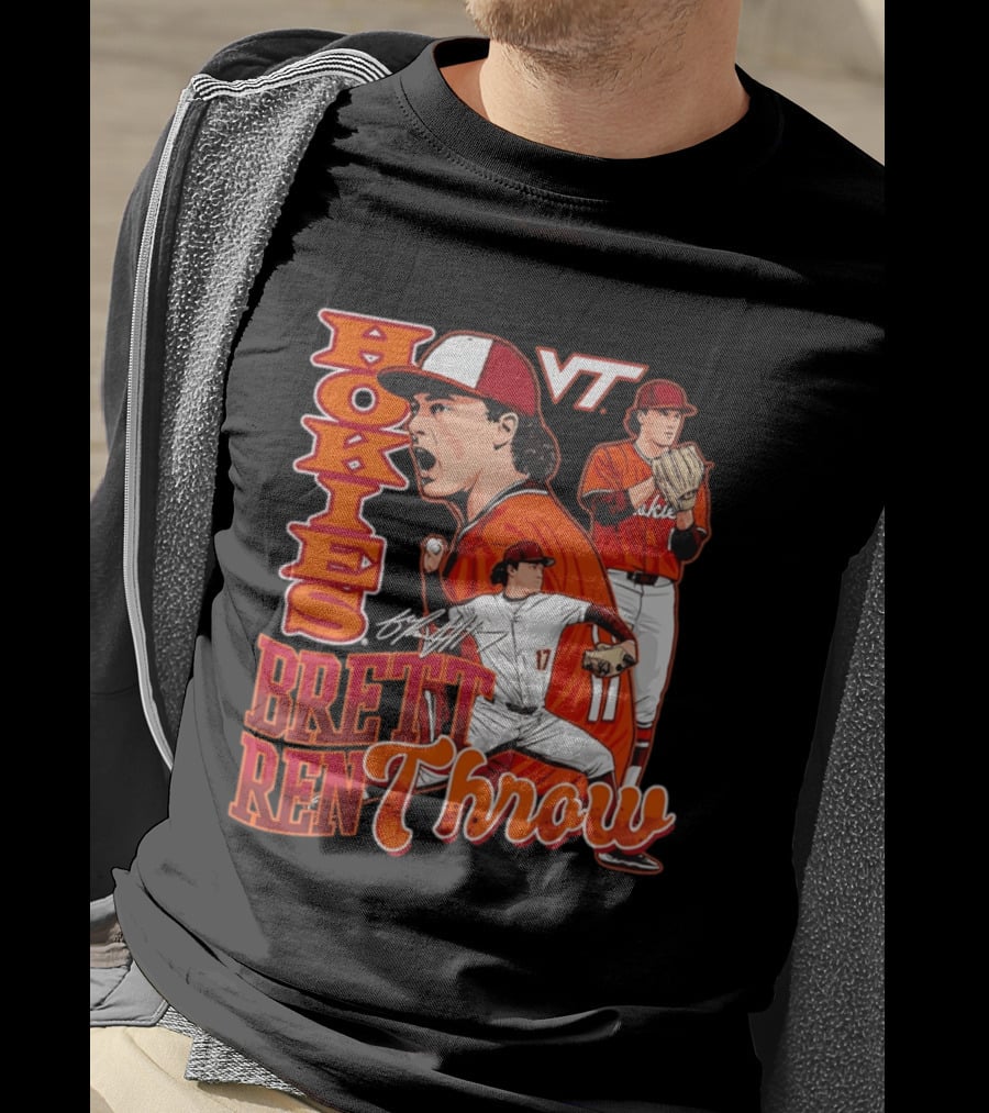 Hokies Brett Renfrow VT Baseball Brett Renthrow T-Shirt