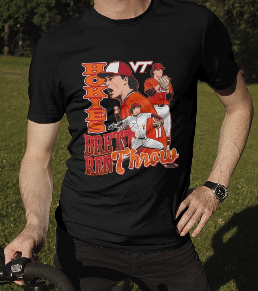 Hokies Brett Renfrow VT Baseball Brett Renthrow T-Shirt