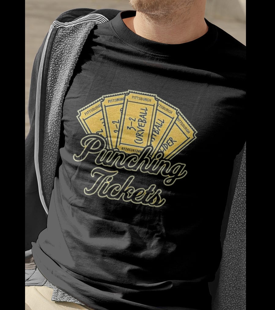 Pittsburgh Pirates Punching Tickets Curveball Slider 2026 T-Shirt