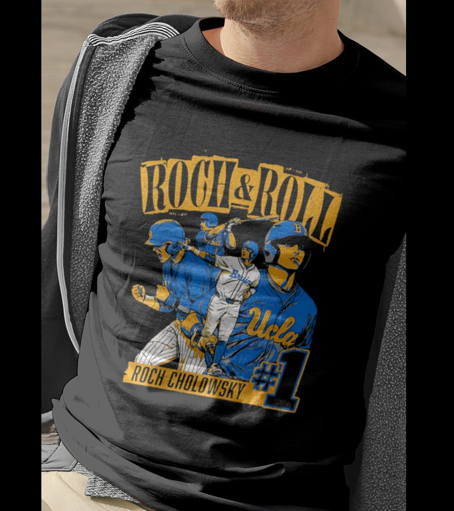 Roch Cholowsky UCLA Bruins Roch & Roll Baseball #1 T-Shirt