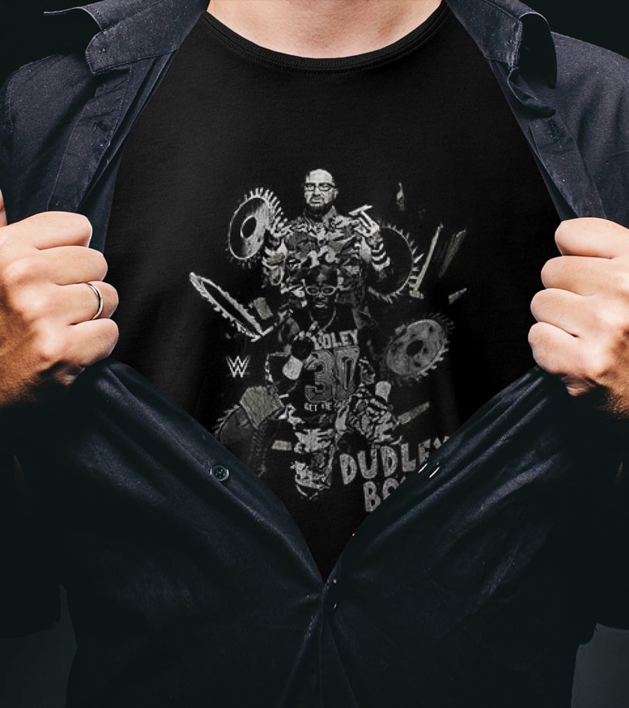 Dudley Boyz 3D WWE Get The Tables Wrestling Legend T-Shirt