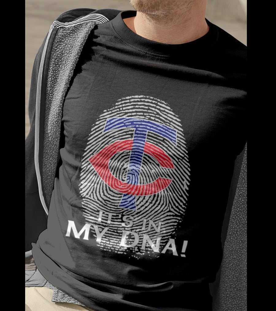 Minnesota Twins TC It's In My DNA Fingerprint T-Shirt