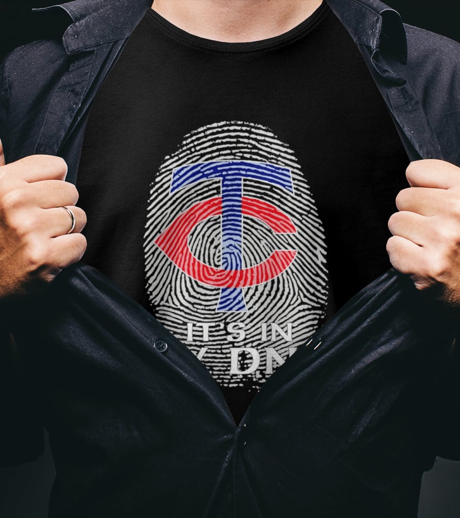 Minnesota Twins TC It's In My DNA Fingerprint T-Shirt