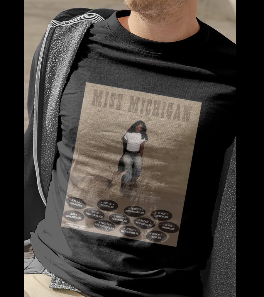 Miss Michigan Momo Boyd Tour 2026 Dates And Locations T-Shirt
