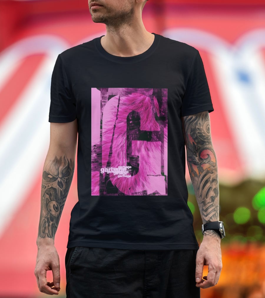 Garbage Royal Albert Hall April 2026 Tour Pink Fur T-Shirt