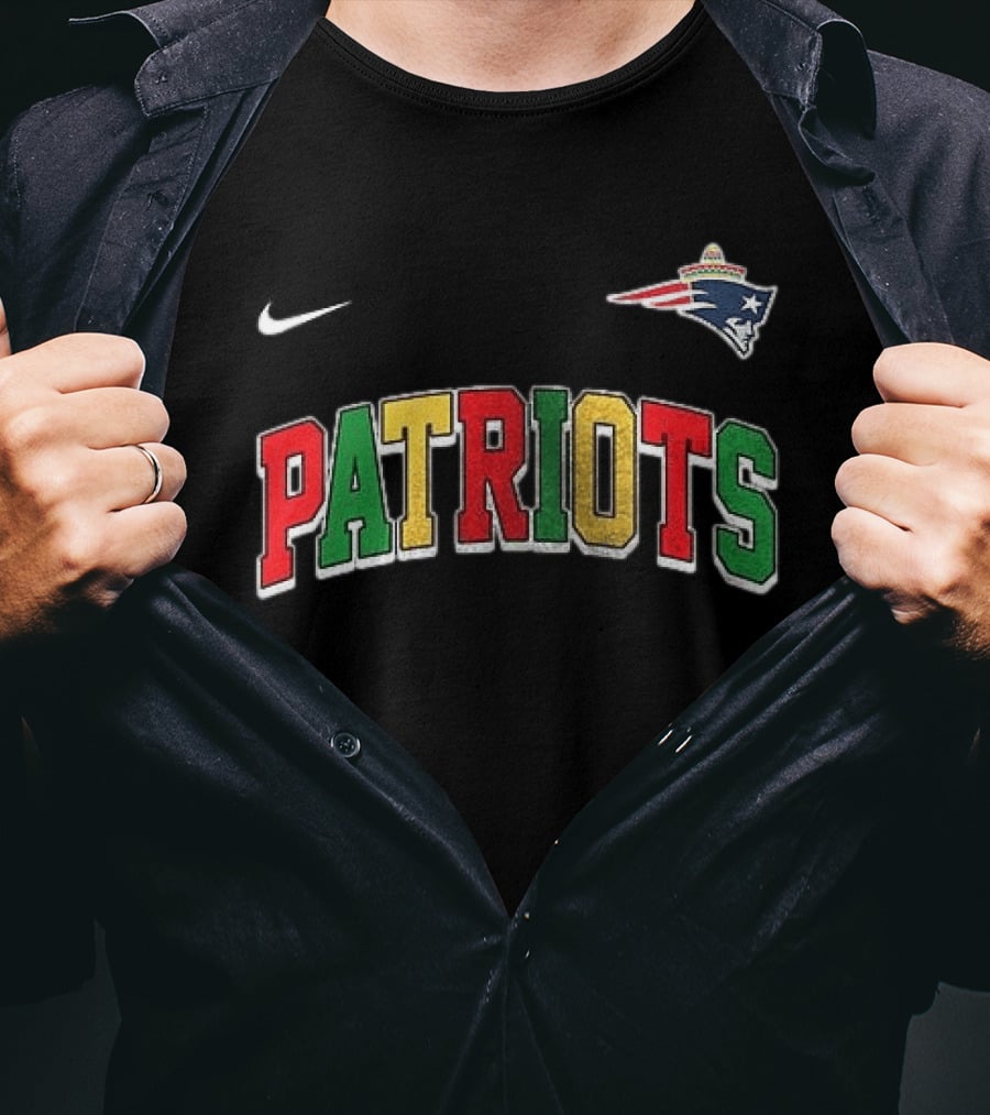 New England Patriots Cinco De Drinko Bitchachos Skeleton Nike T-Shirt