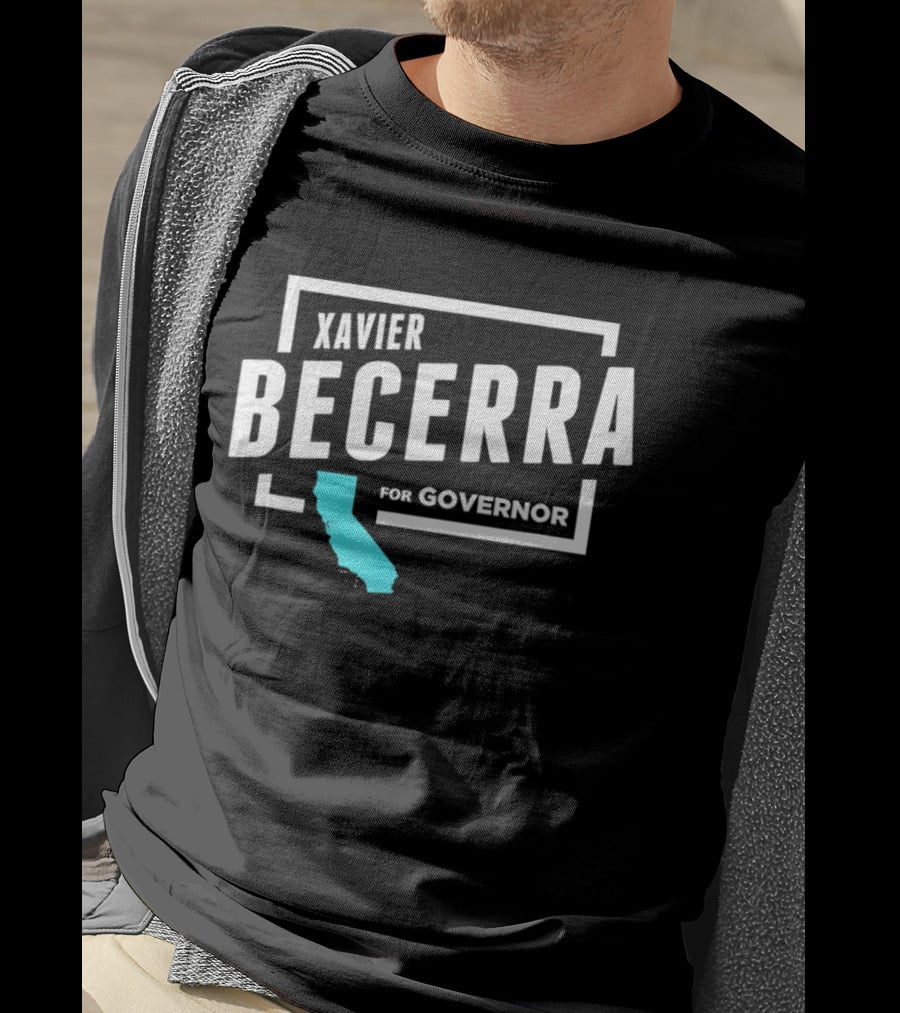Xavier Becerra For Governor California Blue State T-Shirt