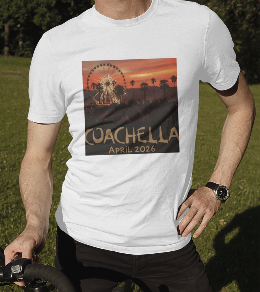 Coachella April 2026 Festival Sunset Ferris Wheel T-Shirt