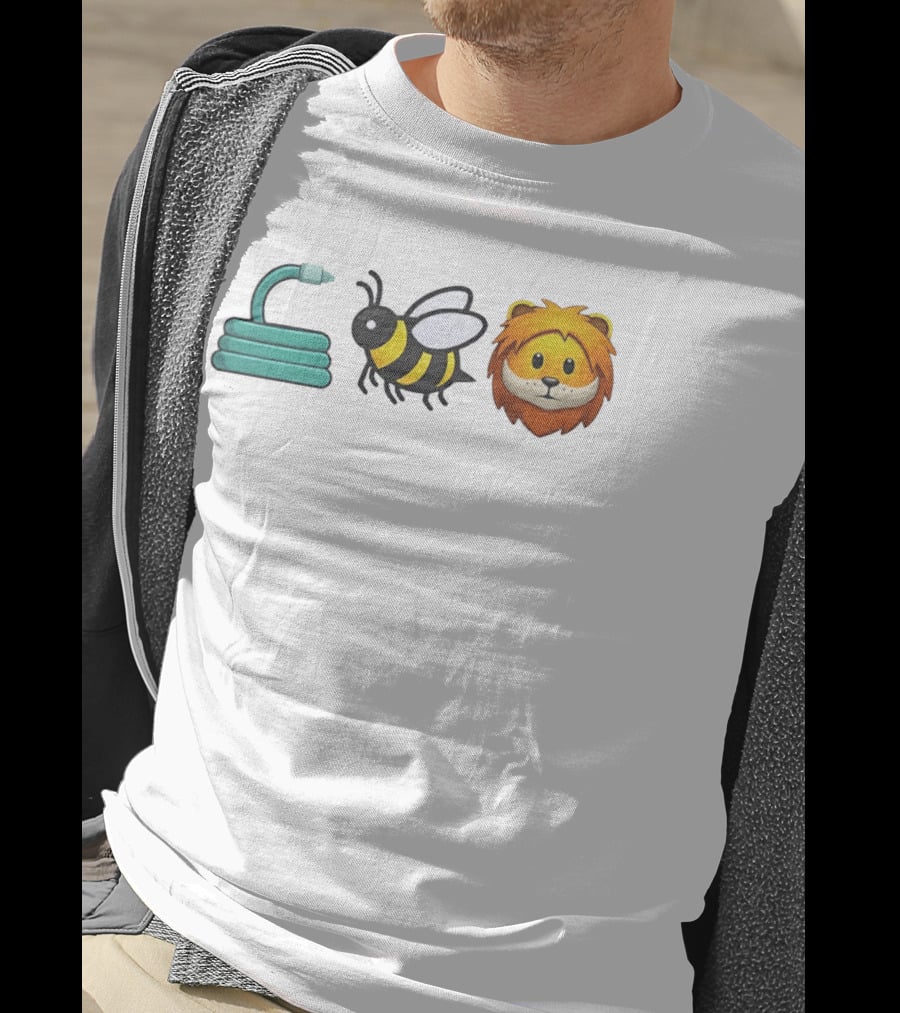 Hose Bee Lion Emoji Mashup T-Shirt