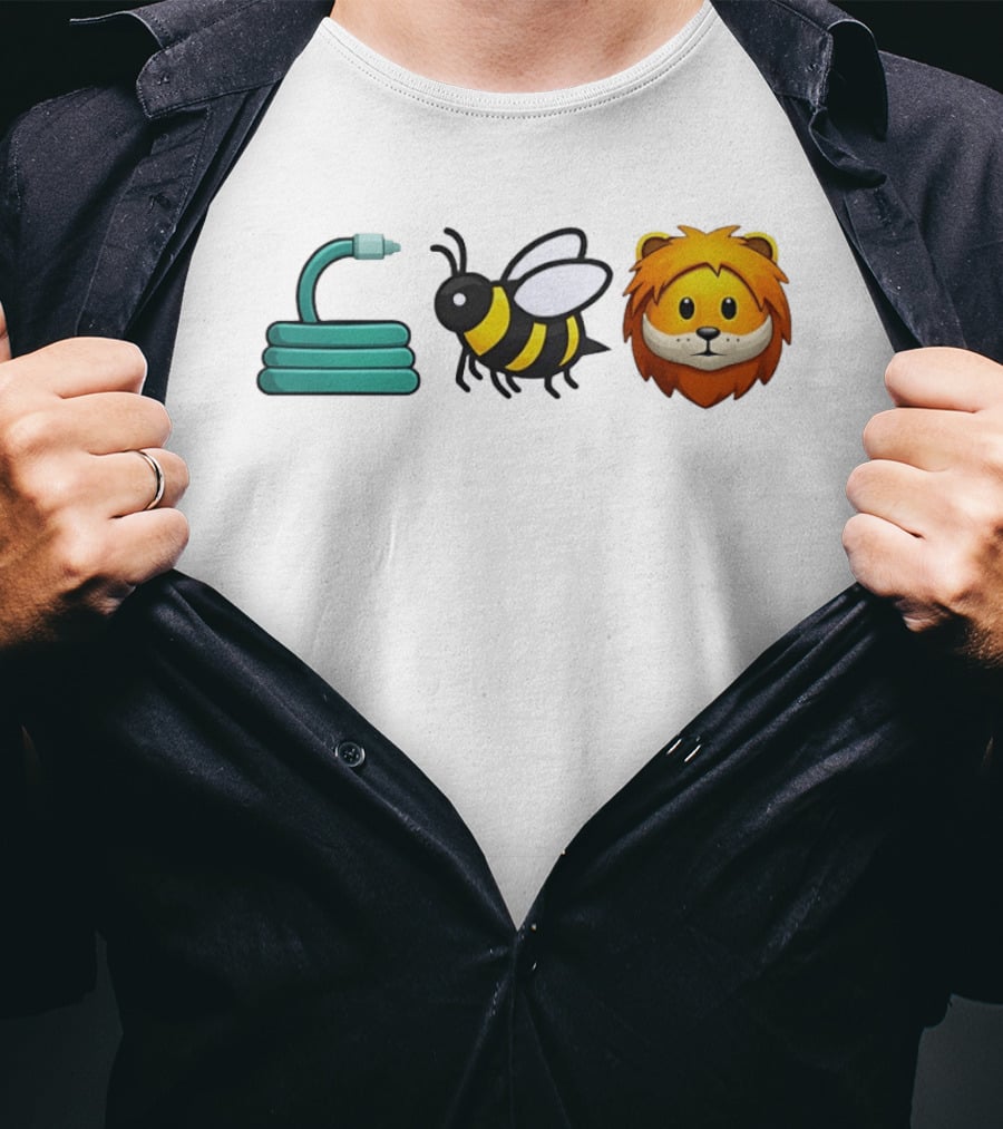 Hose Bee Lion Emoji Mashup T-Shirt