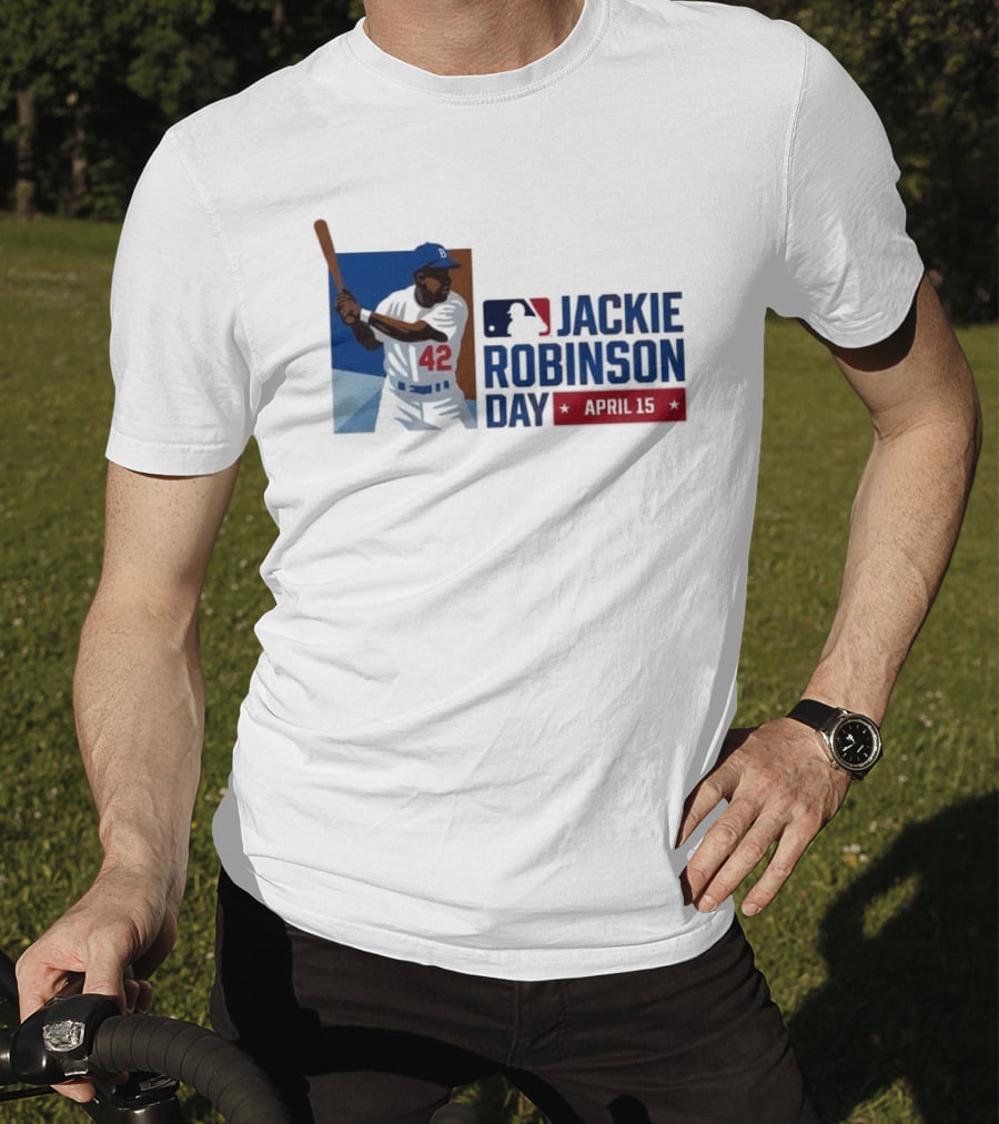 Jackie Robinson Day April 15 MLB 42 Iconic Baseball Legend T-Shirt