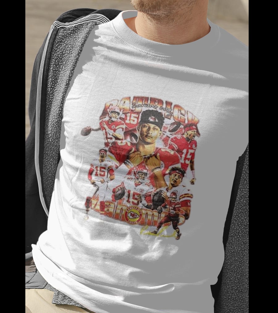 Kansas City Chiefs Patrick Mahome 15 Vintage Football Collection T-Shirt
