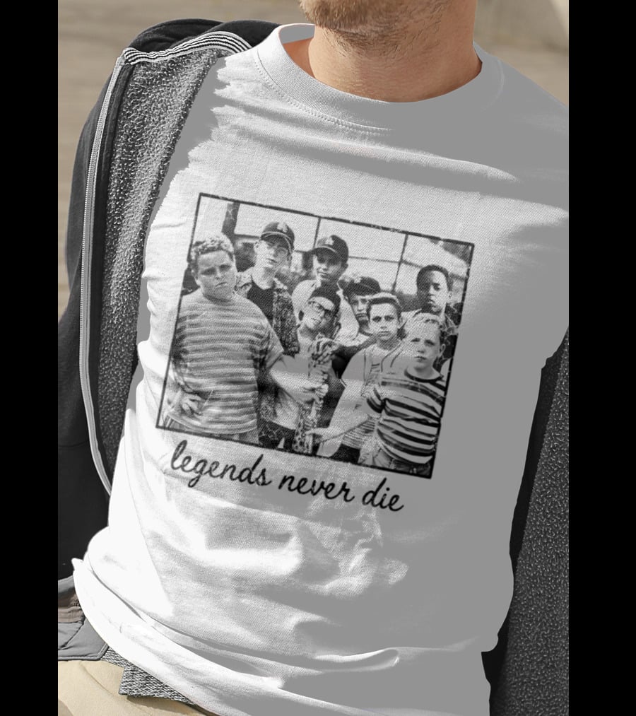Legends Never Die 1990s Baseball Team Matching T-Shirt