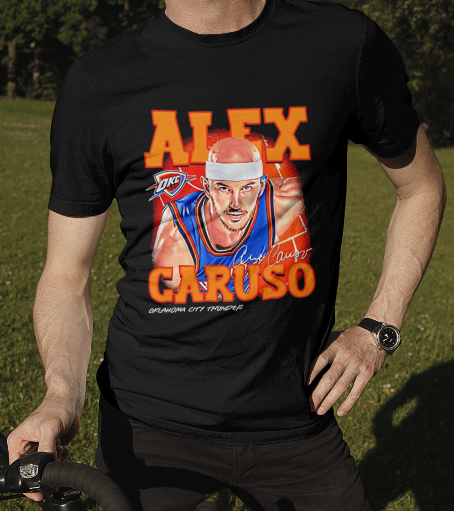 Alex Caruso Oklahoma City Thunder OKC Basketball Airbrush T-Shirt