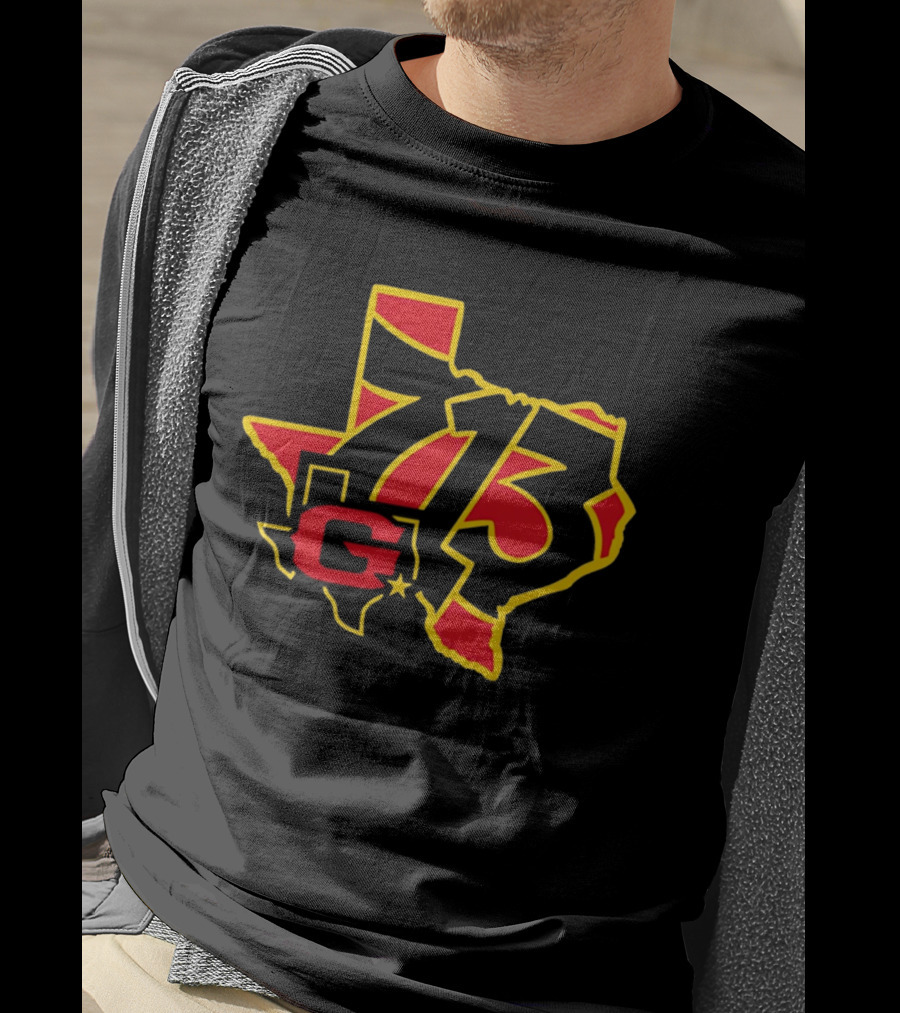 Houston Gamblers 713 Area Code Texas Map T-Shirt