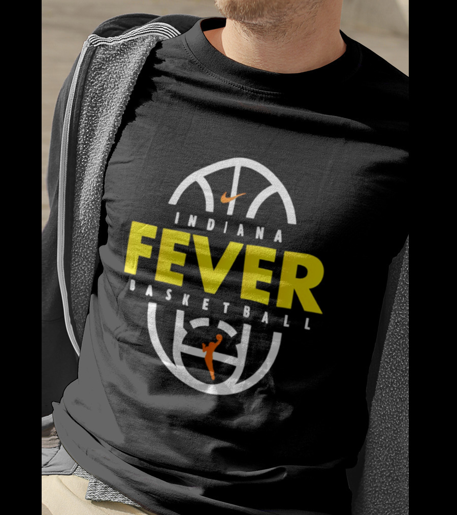 Indiana Fever Basketball Nike Partnership Basketball Court T-Shirt