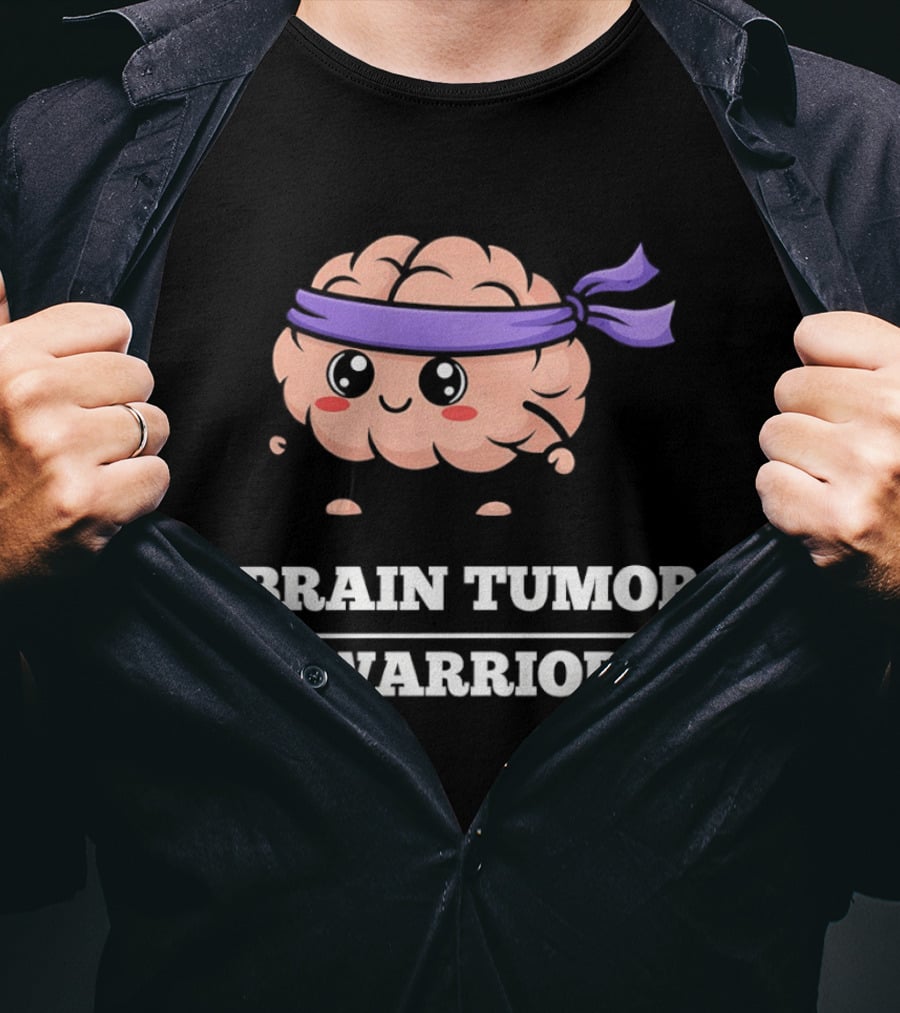 Brain Tumor Warrior Awareness Hope Strength Survivor T-Shirt