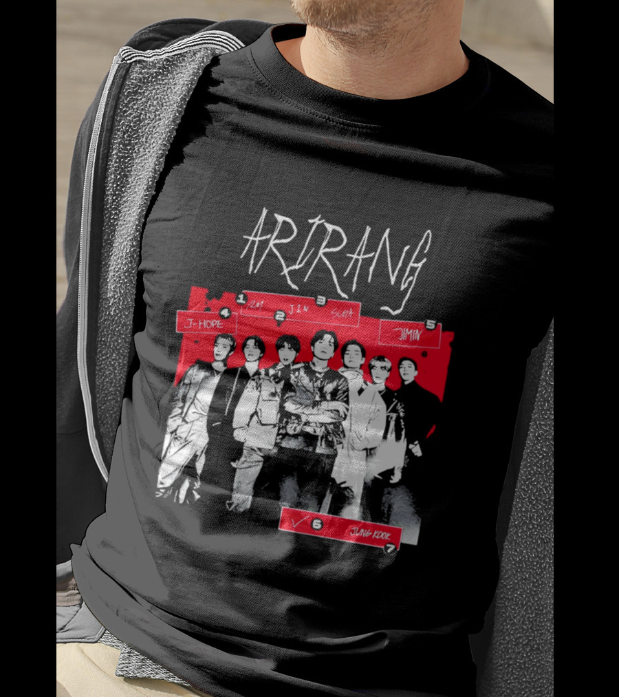 Arirang 2026 J Hope RM Jin Suga Jimin Jung Kook T-Shirt