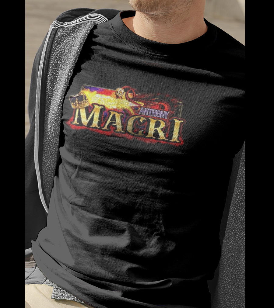 Anthony Macri XVII Racing King With Crown And Flames T-Shirt
