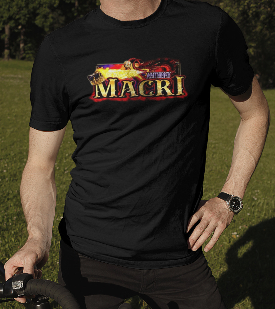 Anthony Macri XVII Racing King With Crown And Flames T-Shirt