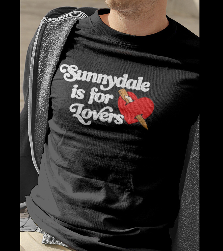 Sunnydale Is For Lovers Heart Stake Buffy Town T-Shirt