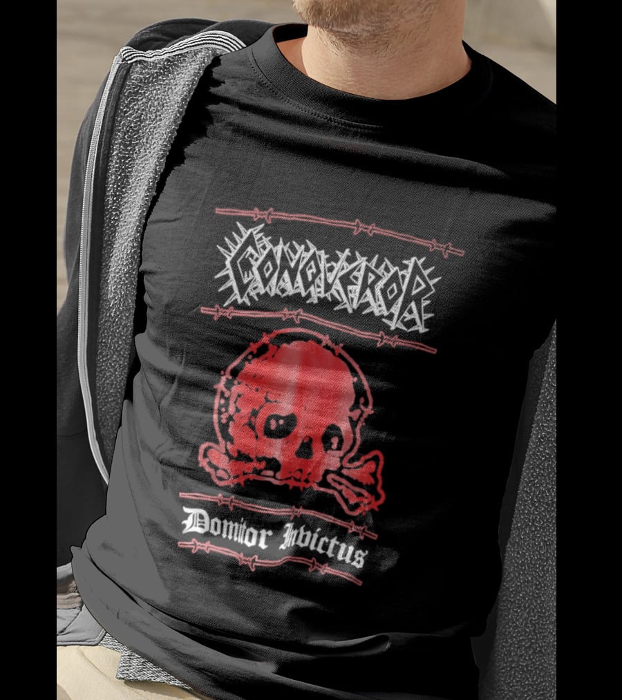 Conqueror Domitor Invictus Skull T-Shirt