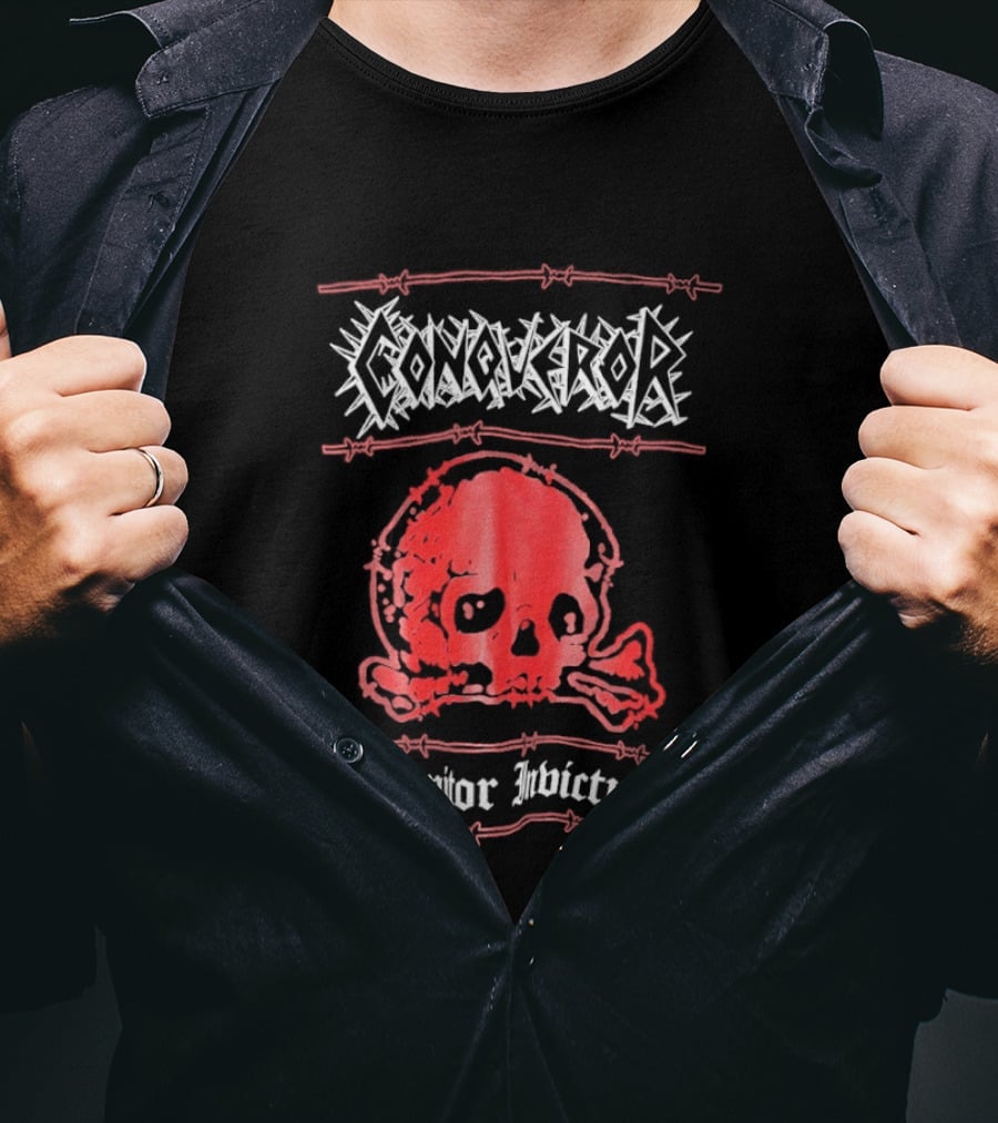 Conqueror Domitor Invictus Skull T-Shirt