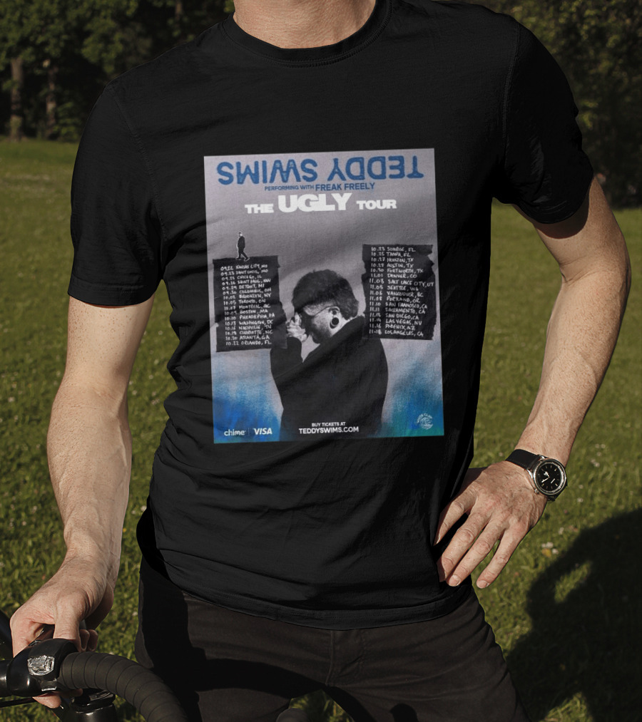 Teddy Swims The Ugly Tour 2026 Freak Freely Performance Schedule Tour Dates T-Shirt