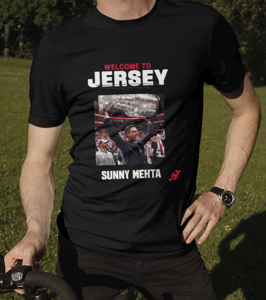 Welcome To Jersey New Jersey Devils Sunny Mehta Stanley Cup T-Shirt