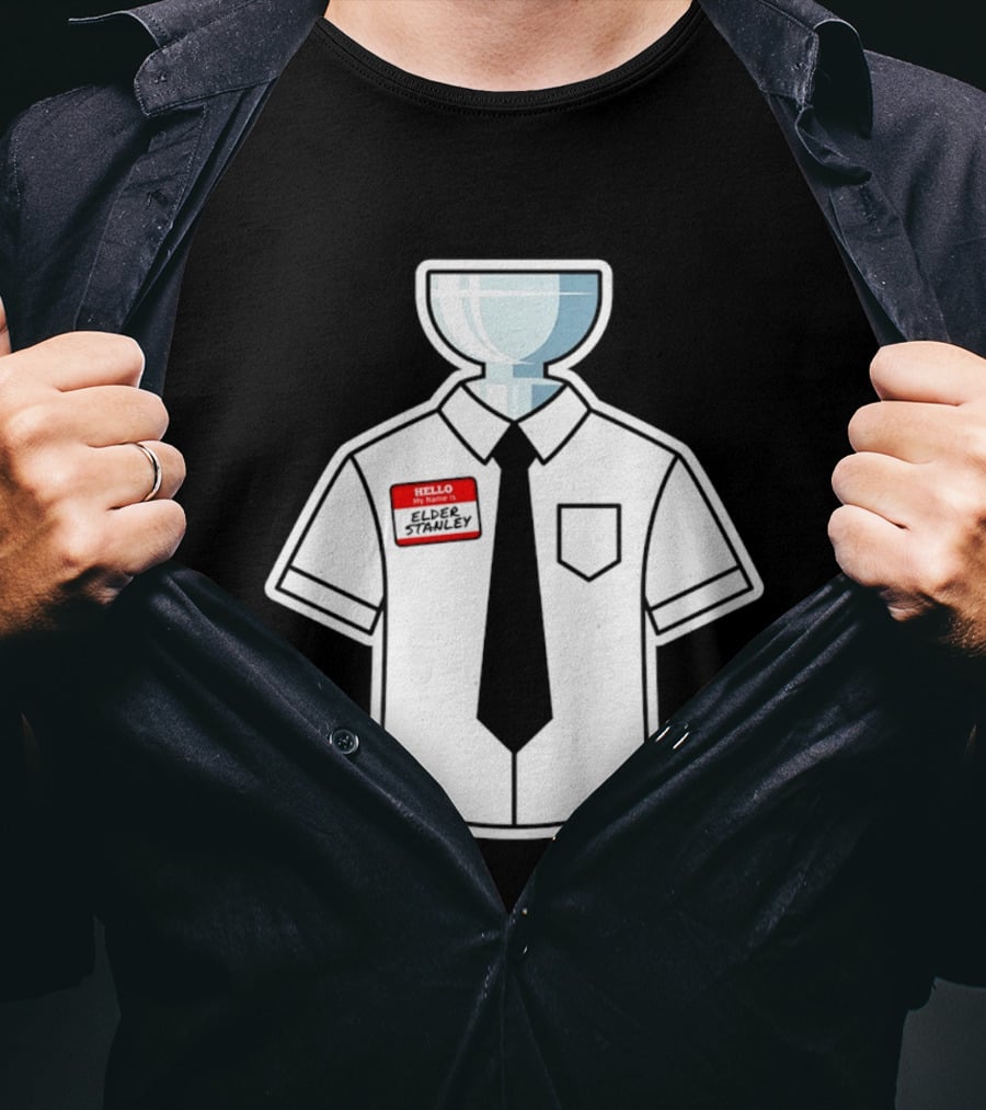 Elder Stanley Cup NHL 2026 Trophy Hello My Name Is Sticker T-Shirt