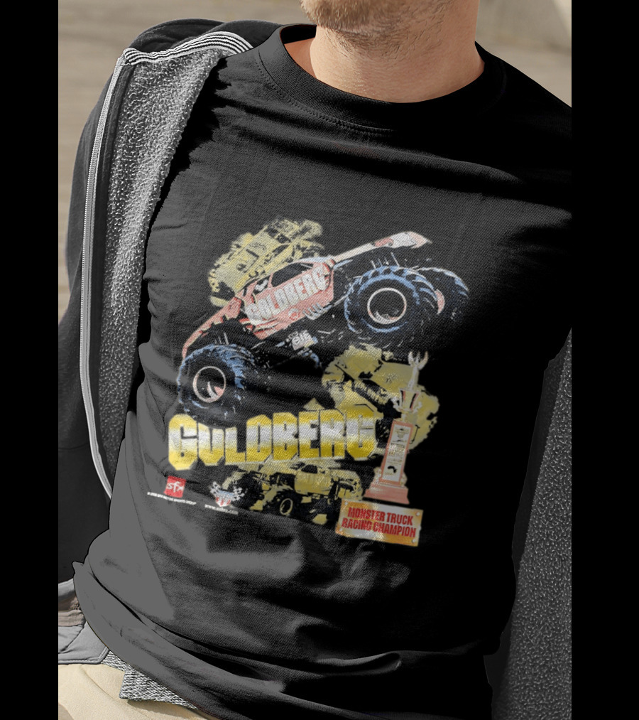GOLDBERG Monster Truck Racing Champion Trophy SFX Block Party T-Shirt