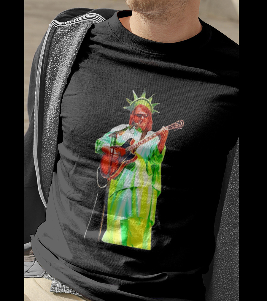 Randy Crabtree Widespread Panic Statue Of Liberty Guitarist T-Shirt