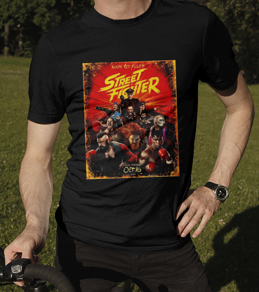 Ready Set Fight Street Fighter 2026 Movie Release October 16 T-Shirt