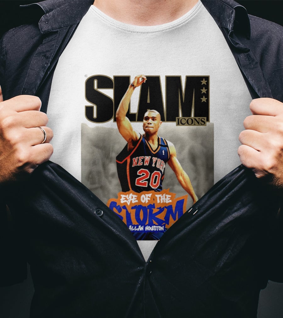 Slam Icons New York Knicks Allan Houston Eye Of The Storm T-Shirt