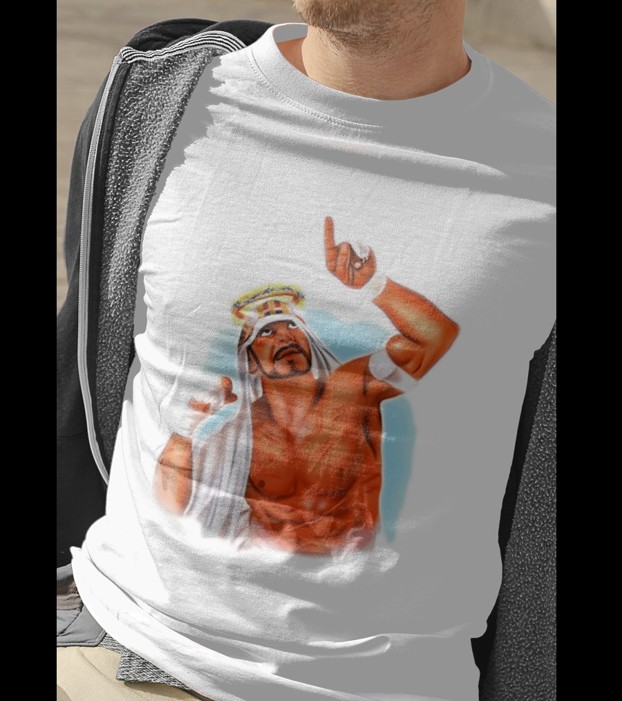 Sabu Airbrush Professional Wrestling Legend Iconic Pose T-Shirt