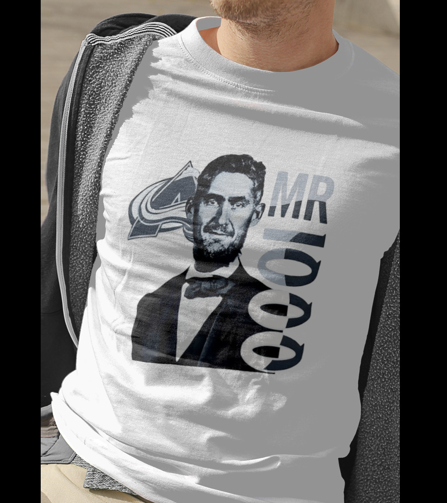 Brock Nelson Mr 1000 NHL Career Games Colorado Avalanche T-Shirt