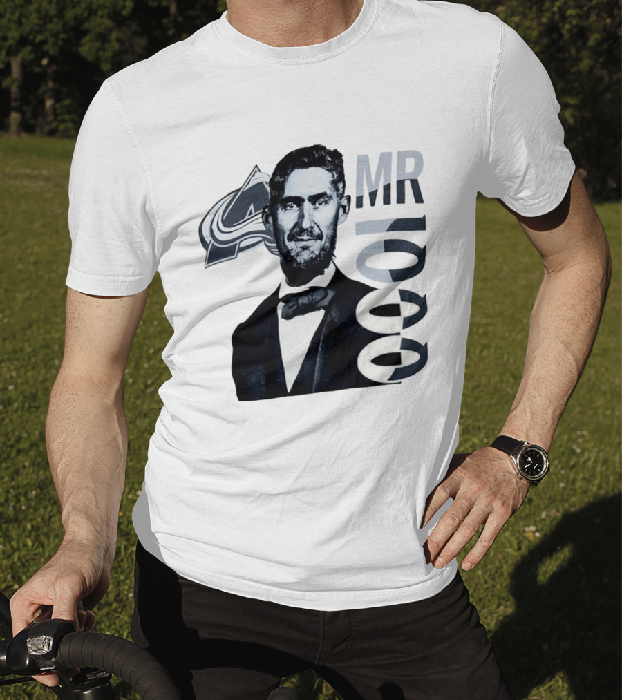 Brock Nelson Mr 1000 NHL Career Games Colorado Avalanche T-Shirt