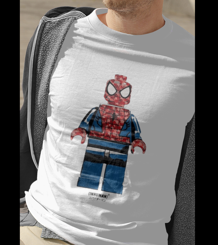 Spider Man LEGO Inhuman Figure Block T-Shirt