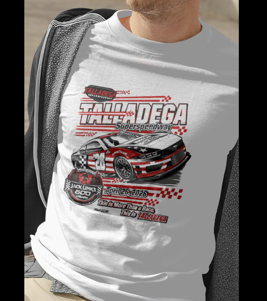 Talladega Superspeedway 2026 Jack Links 500 April Event Racing 28 Car T-Shirt