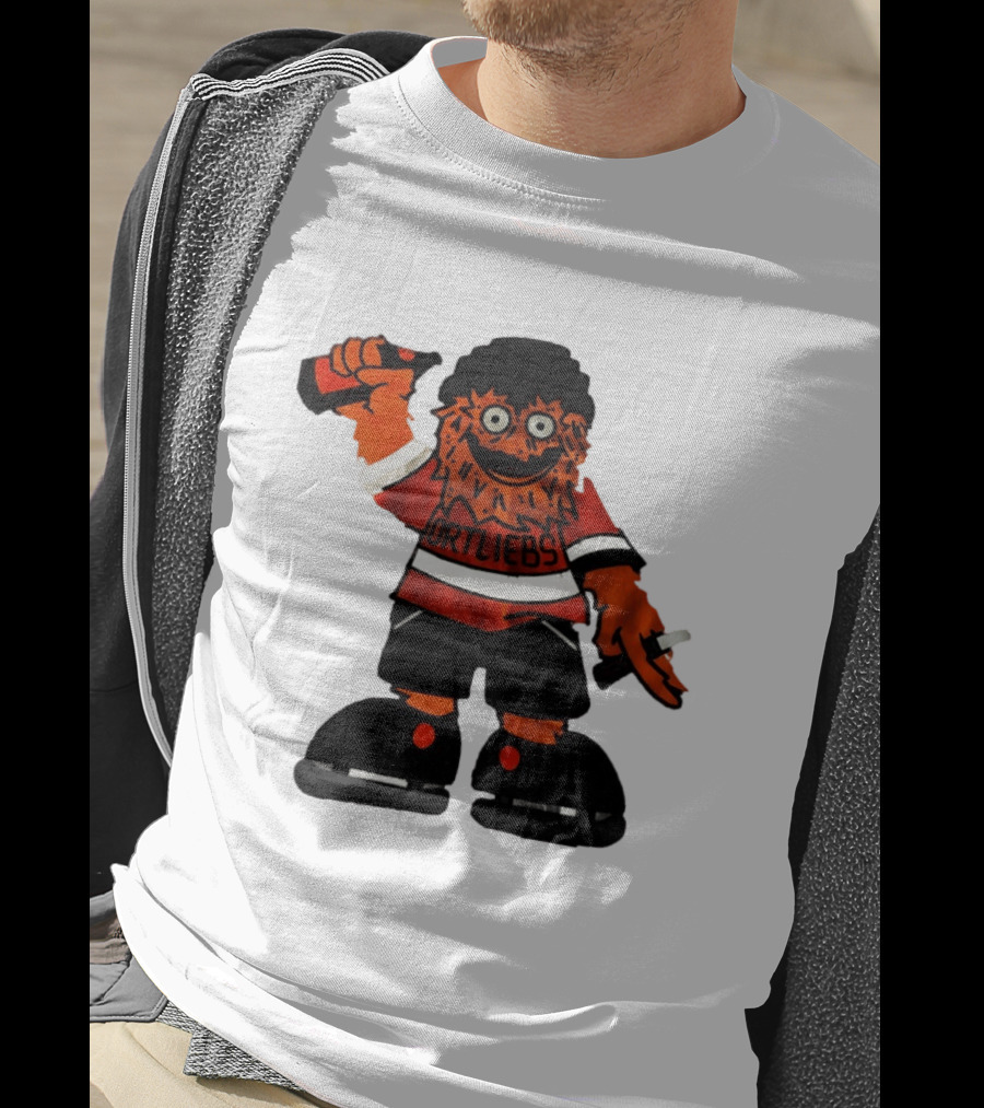 Gritty Philadelphia Flyers Hockey Club Ortliebs Mascot Pose T-Shirt