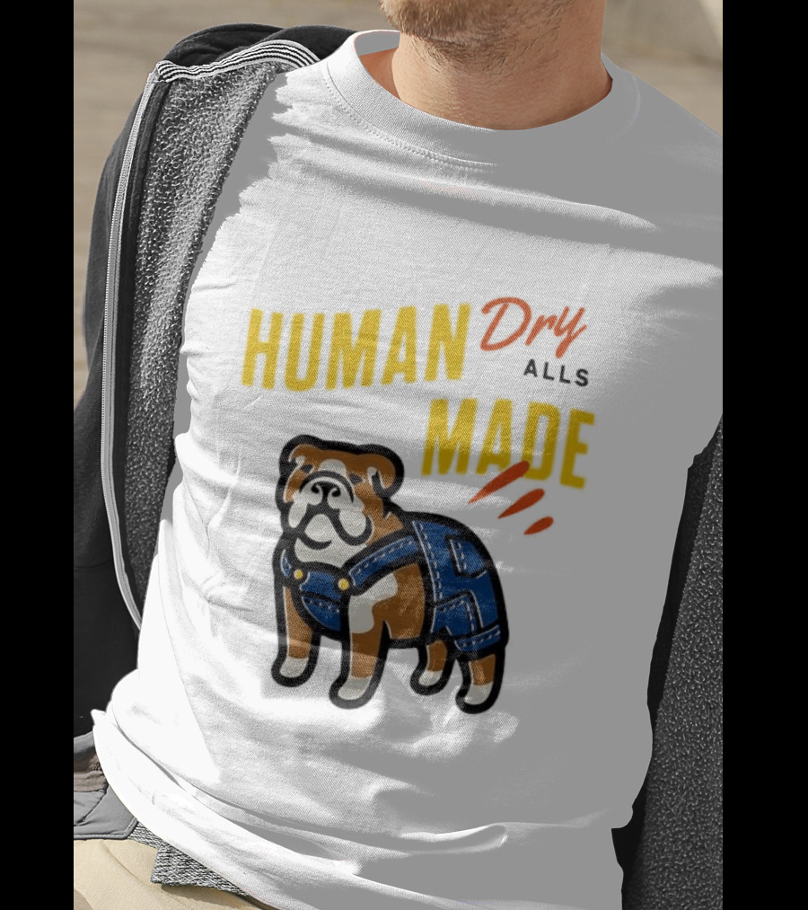 Human Made Dry Alls Bulldog In Overalls T-Shirt