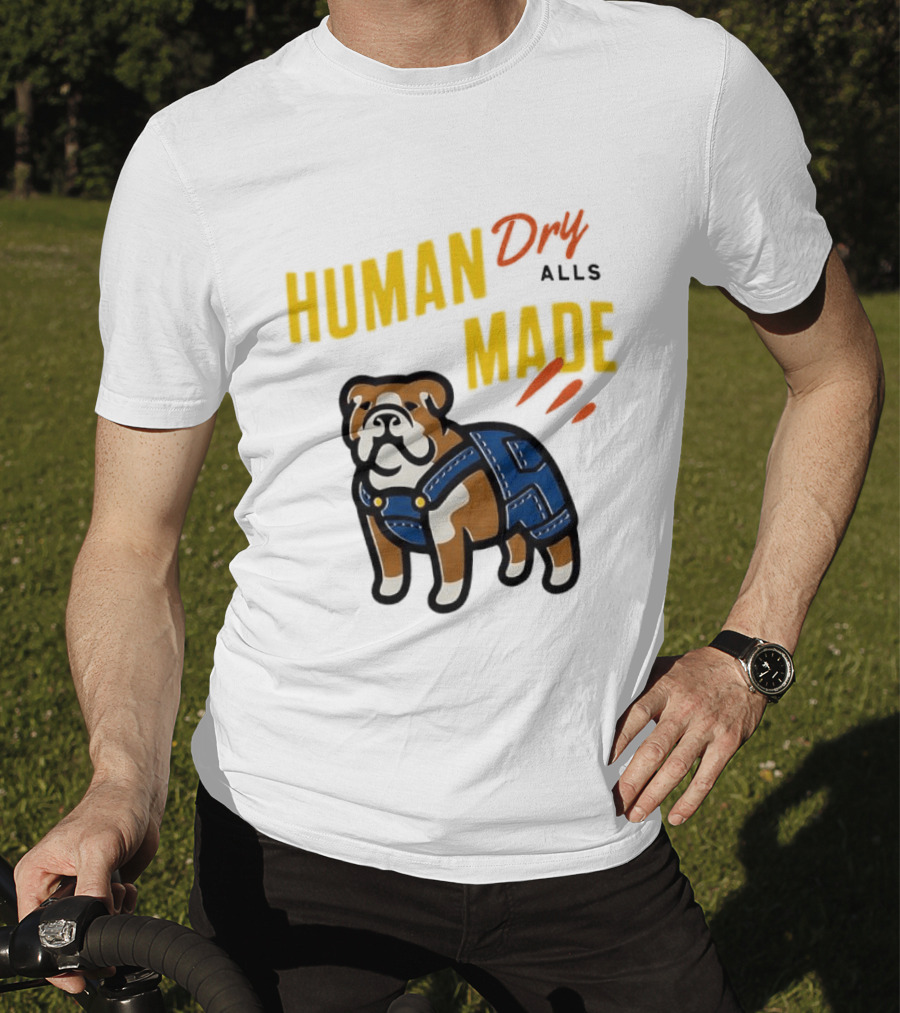 Human Made Dry Alls Bulldog In Overalls T-Shirt