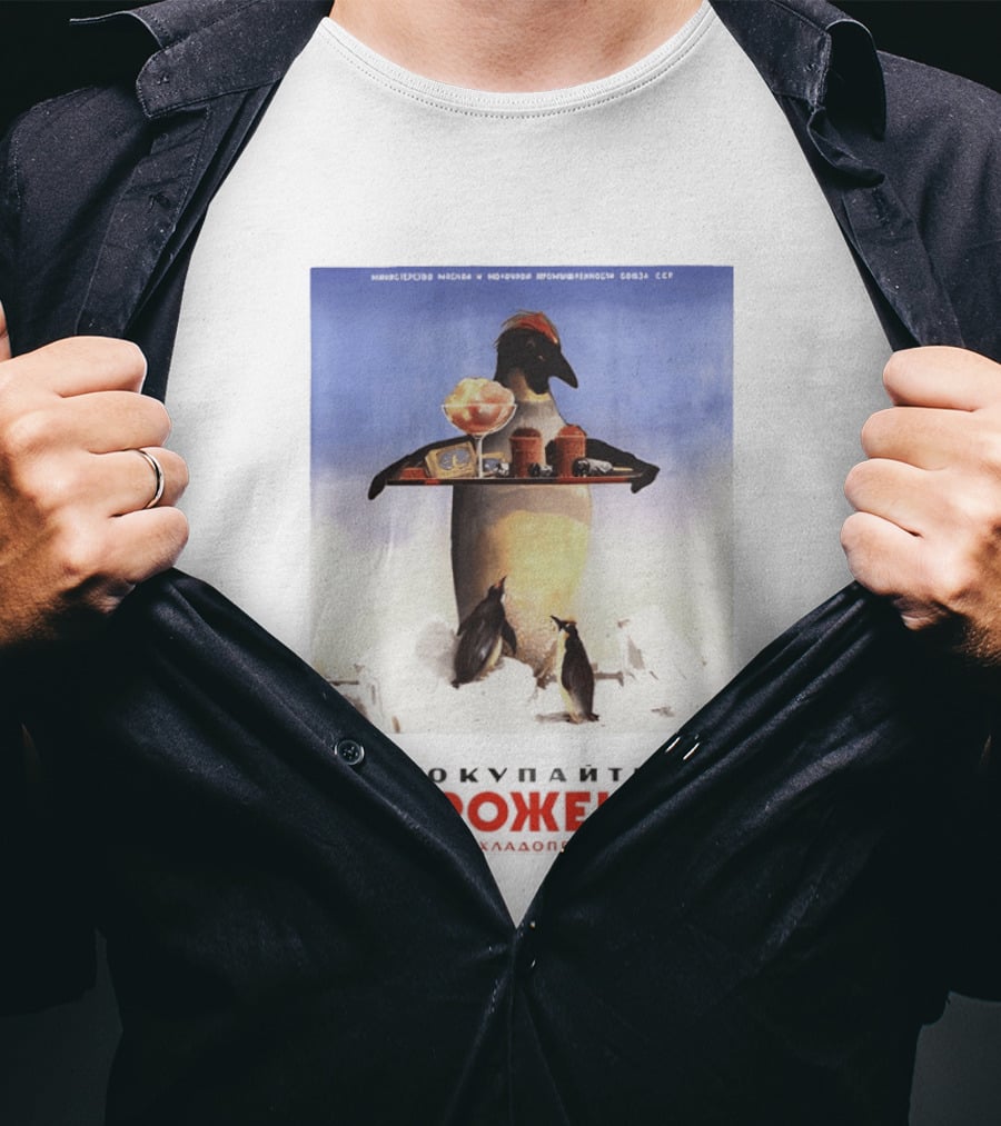 Ice Cream Penguin Glavkhladoprom Meme T-Shirt