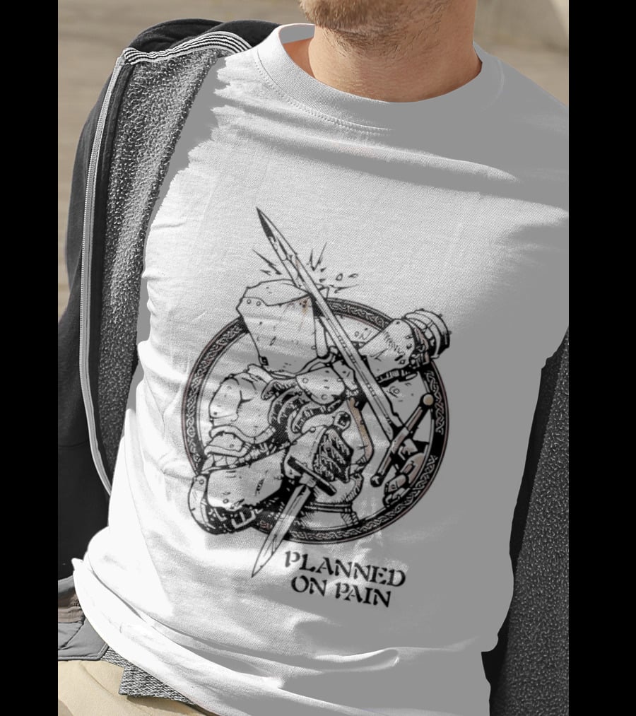 Lady Knight Planned On Pain Warrior Aesthetic T-Shirt