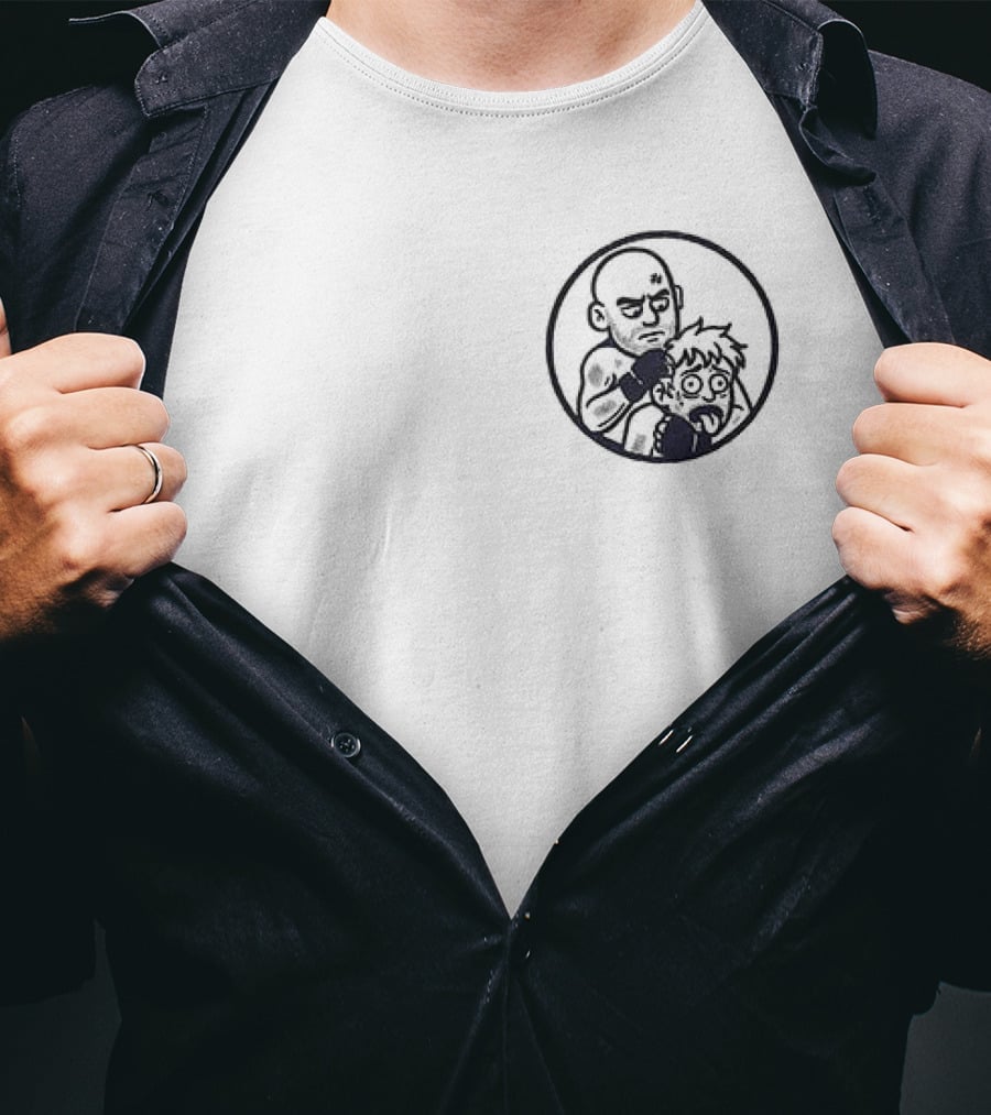 Let's Talk Now Please Don't Kill Me He Tapped He Begged Me Please Don't Kill Me Skull Roses Circle T-Shirt